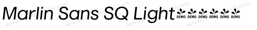 Marlin Sans SQ Light字体转换